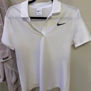Nike Women's Golf White Short Sleeve Polo